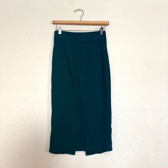 Universal Standard Lynn Luxe Skirt In Scarab Green Pencil NWT 4X XS - Picture 2 of 9